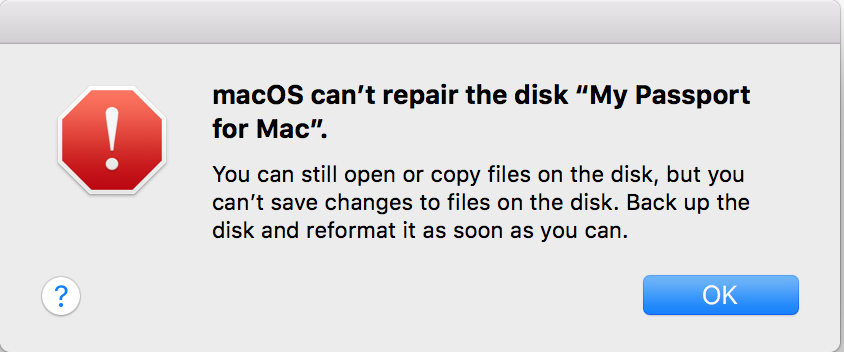 External hard drive mac os